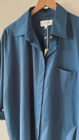 Duster dress, <i>Indigo Poplin</i>